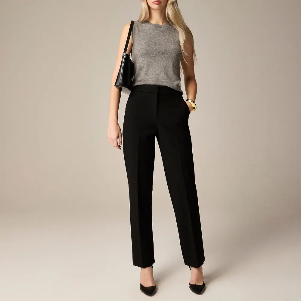 Straight-Leg Stretch Trousers