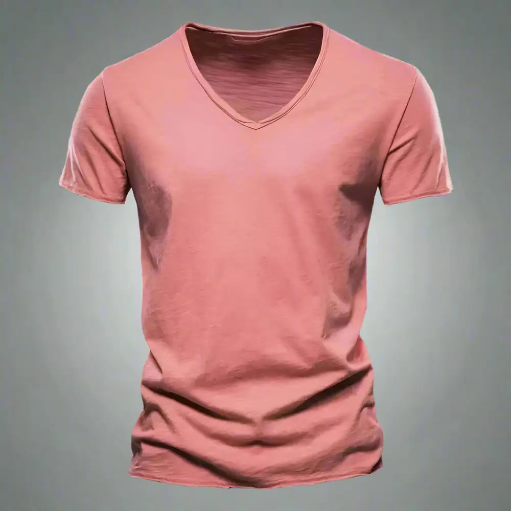 Open Neck Classic Knit Tee