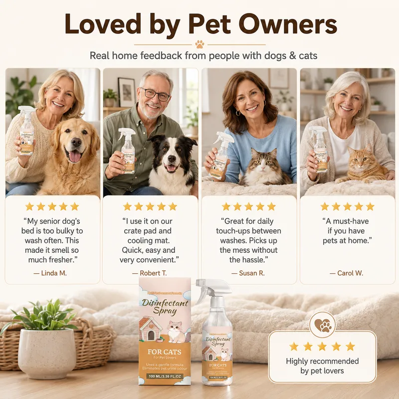 No-Wash Pet Bed Stain and Odor Remover Spray