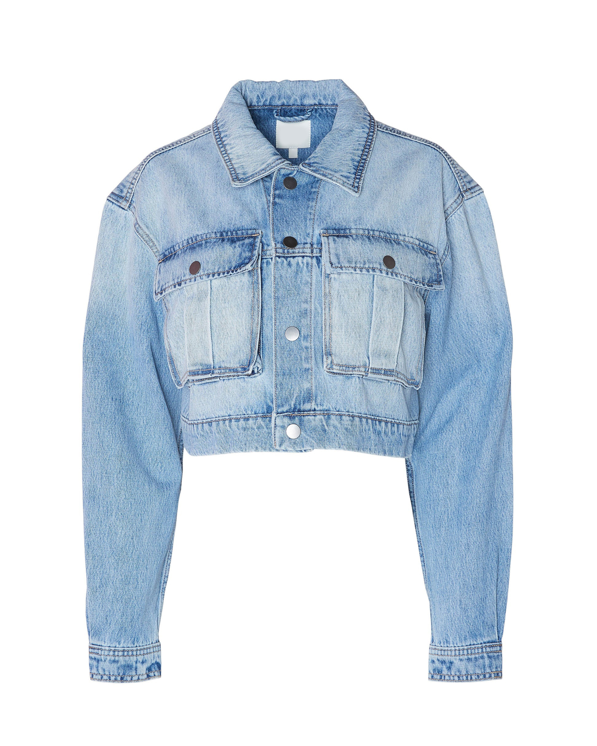 River Crop Denim Utility Jacket