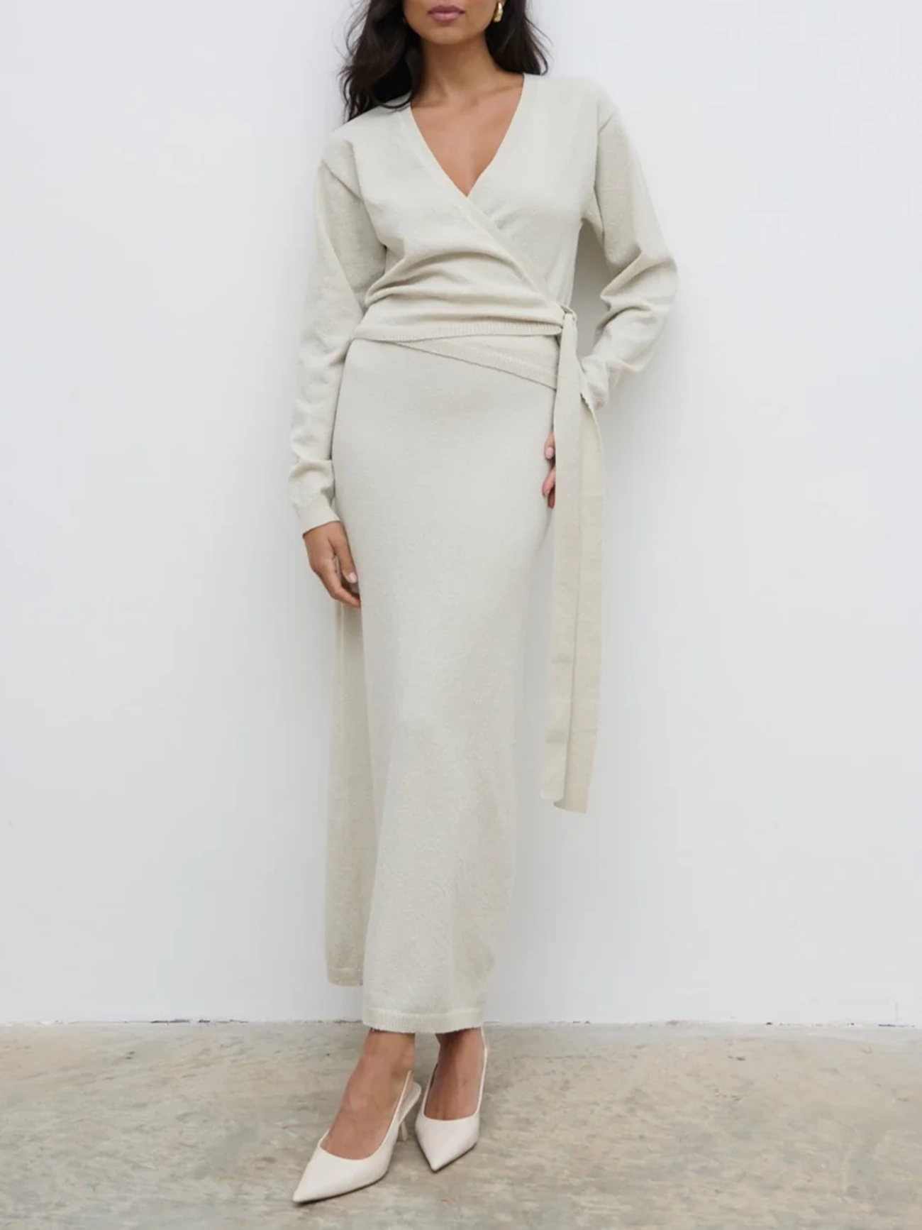 Boucle Knit Maxi Skirt
