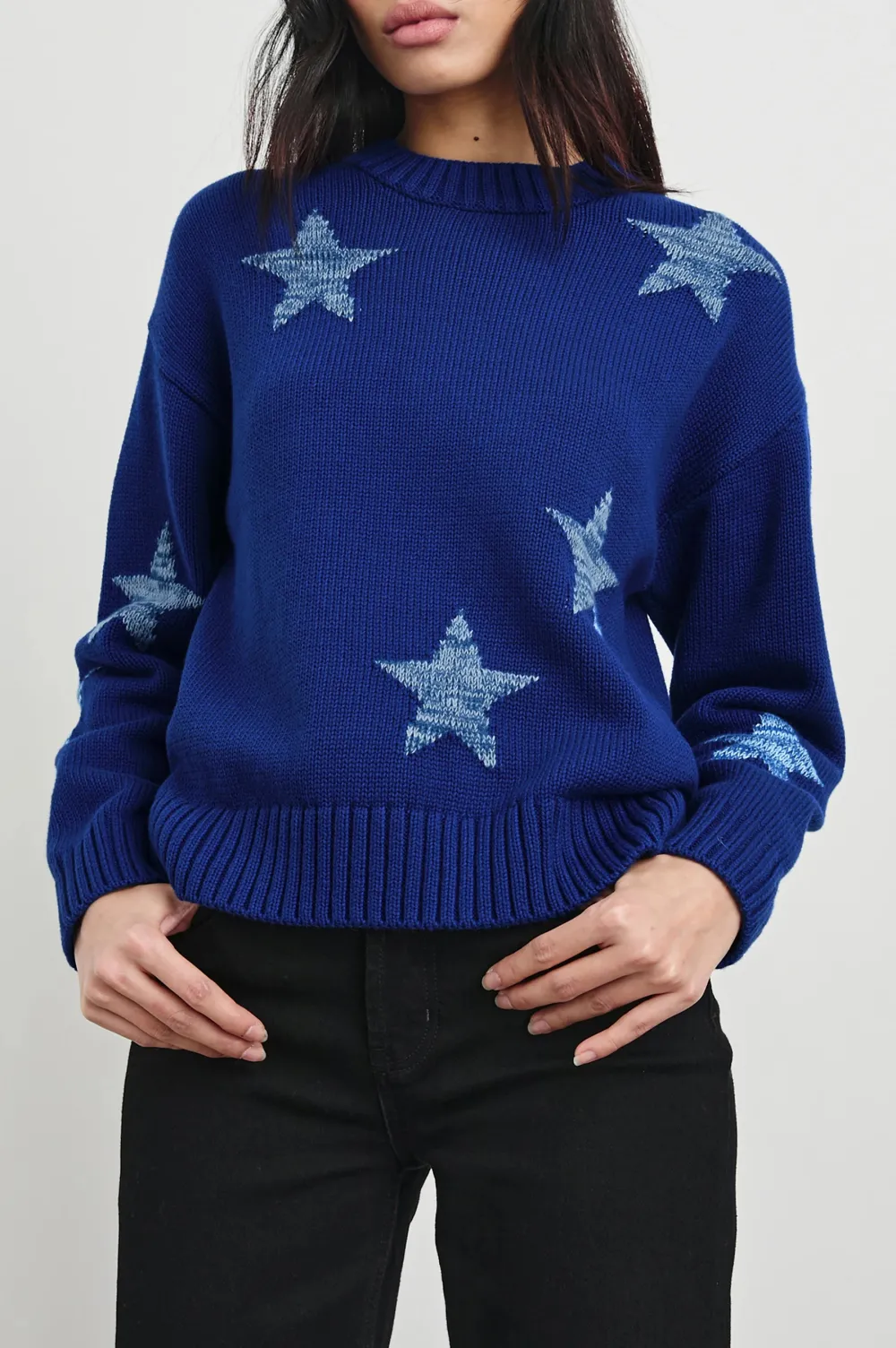 Cute Floral Embroidery Women's Loose Sweater