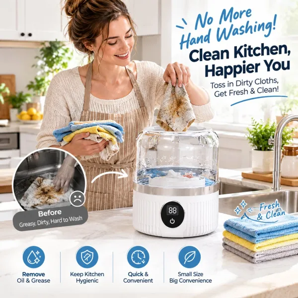 Wireless Mini Washing Machine