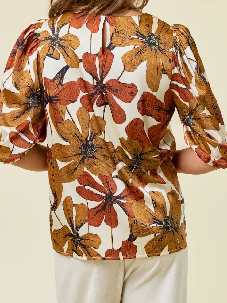Floral Blouse Top