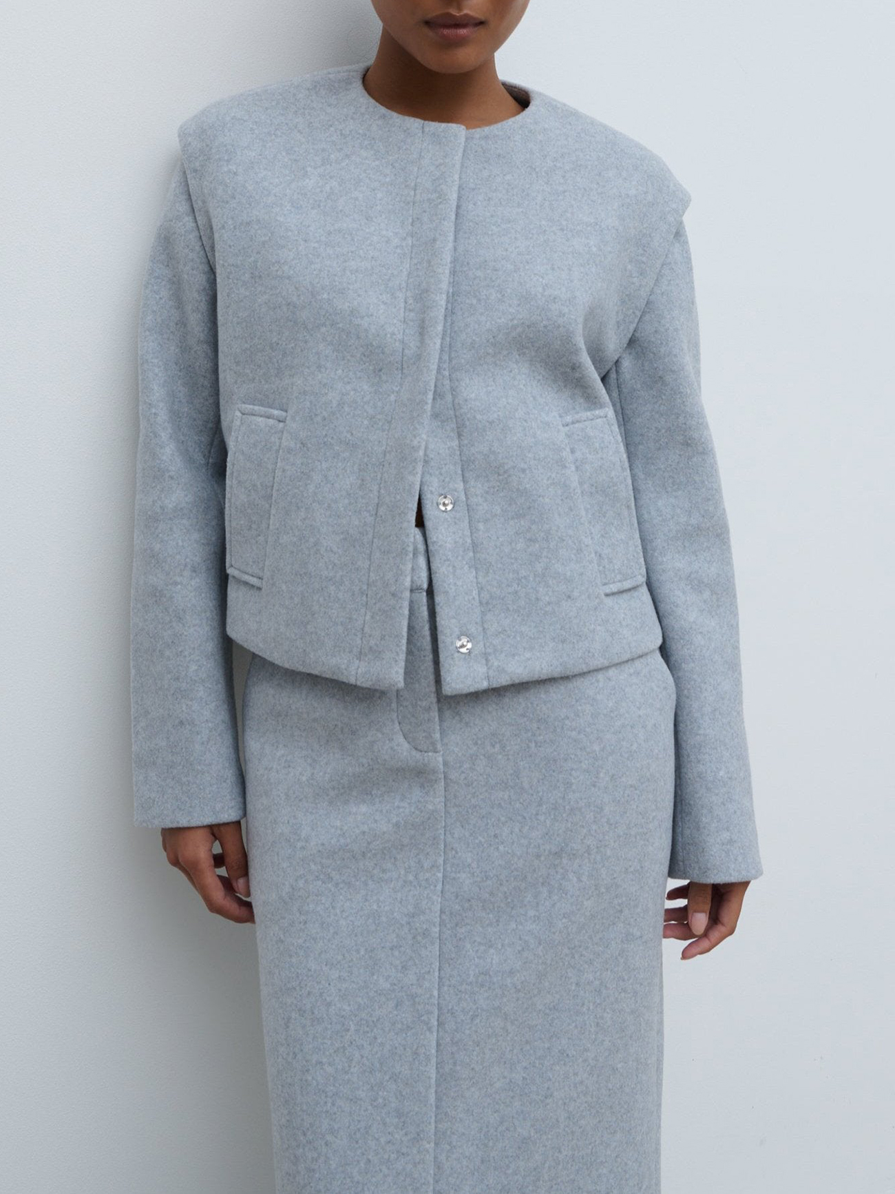 Cropped Boxy Jacket