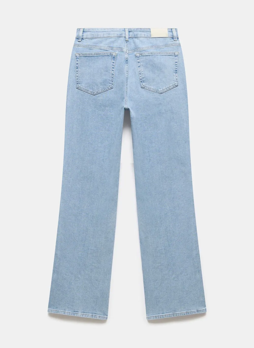 Casual Style Relaxed Straight Patch Pocket Jeans