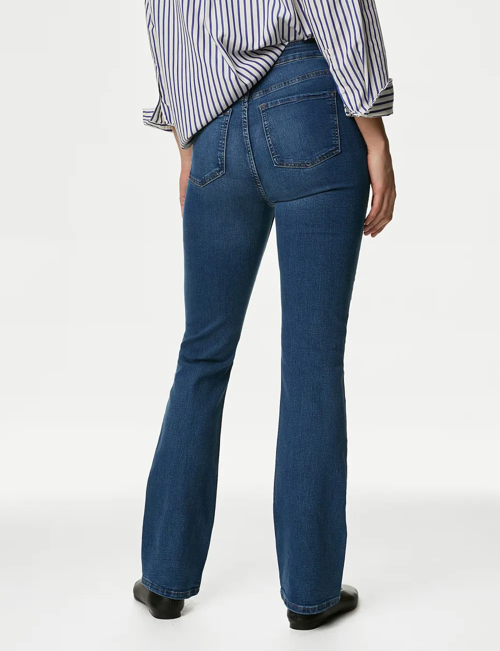 Womens Casual Slit Jeans