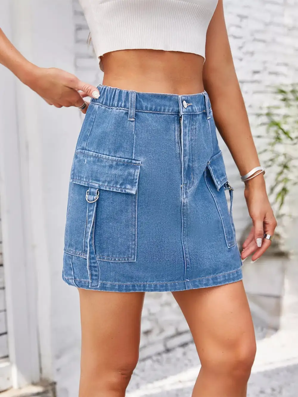 Denim Casual Skirt