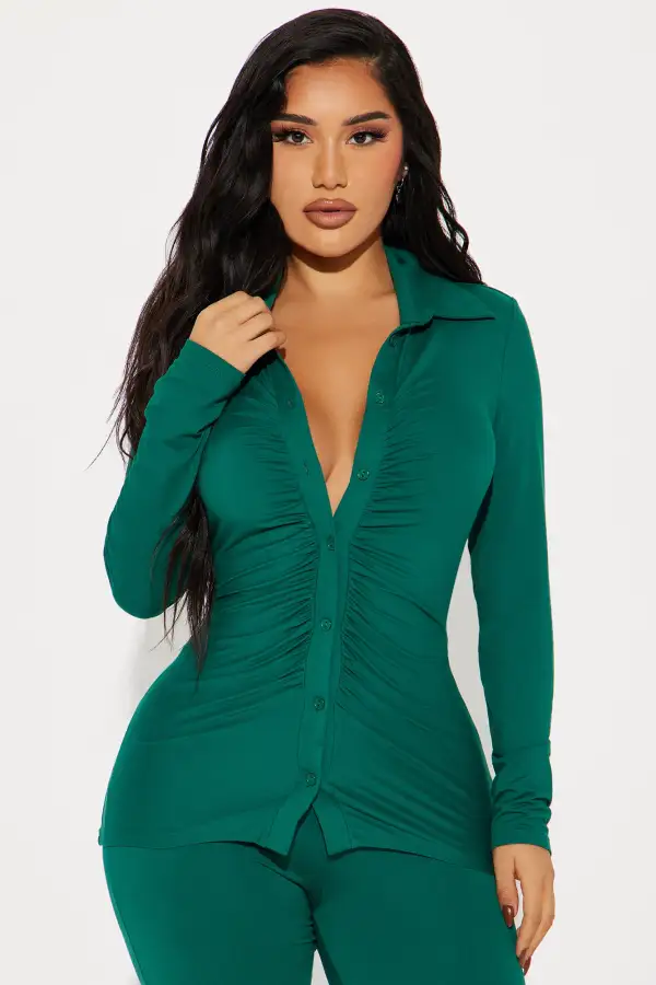 Just You And I Pant Set - Hunter