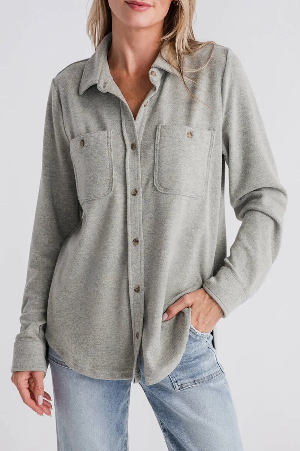 Thread and Supply Lewis Shirt - vetiver heather