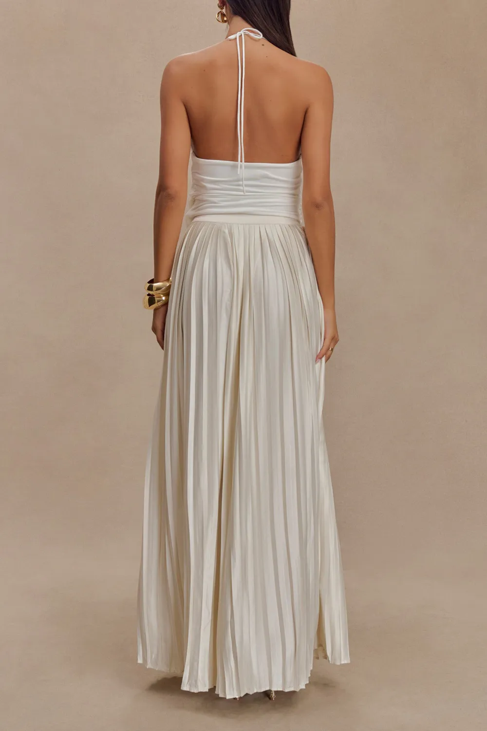 Plisse Wide Leg Pants