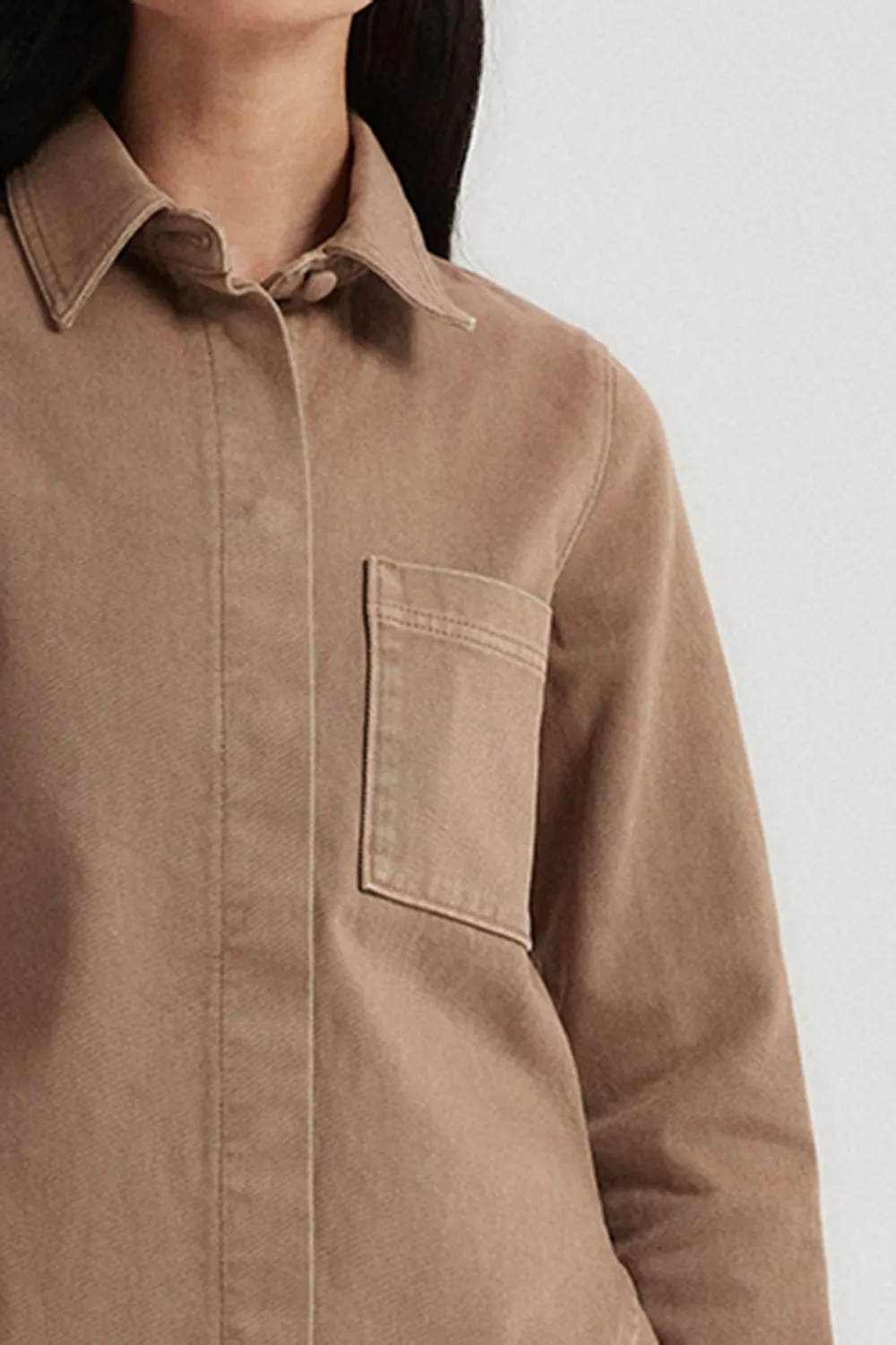 Lapel Denim Shirt