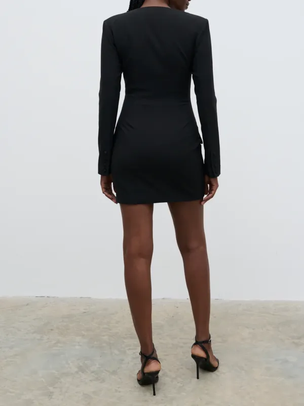 Embellished Trim Mini Dress