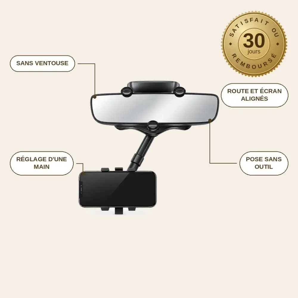 Car Rearview Mirror Phone Mount