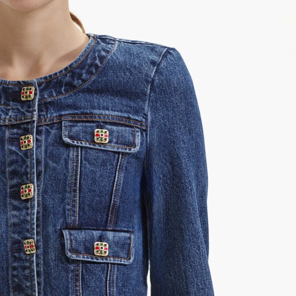Buttoned Denim Jacket