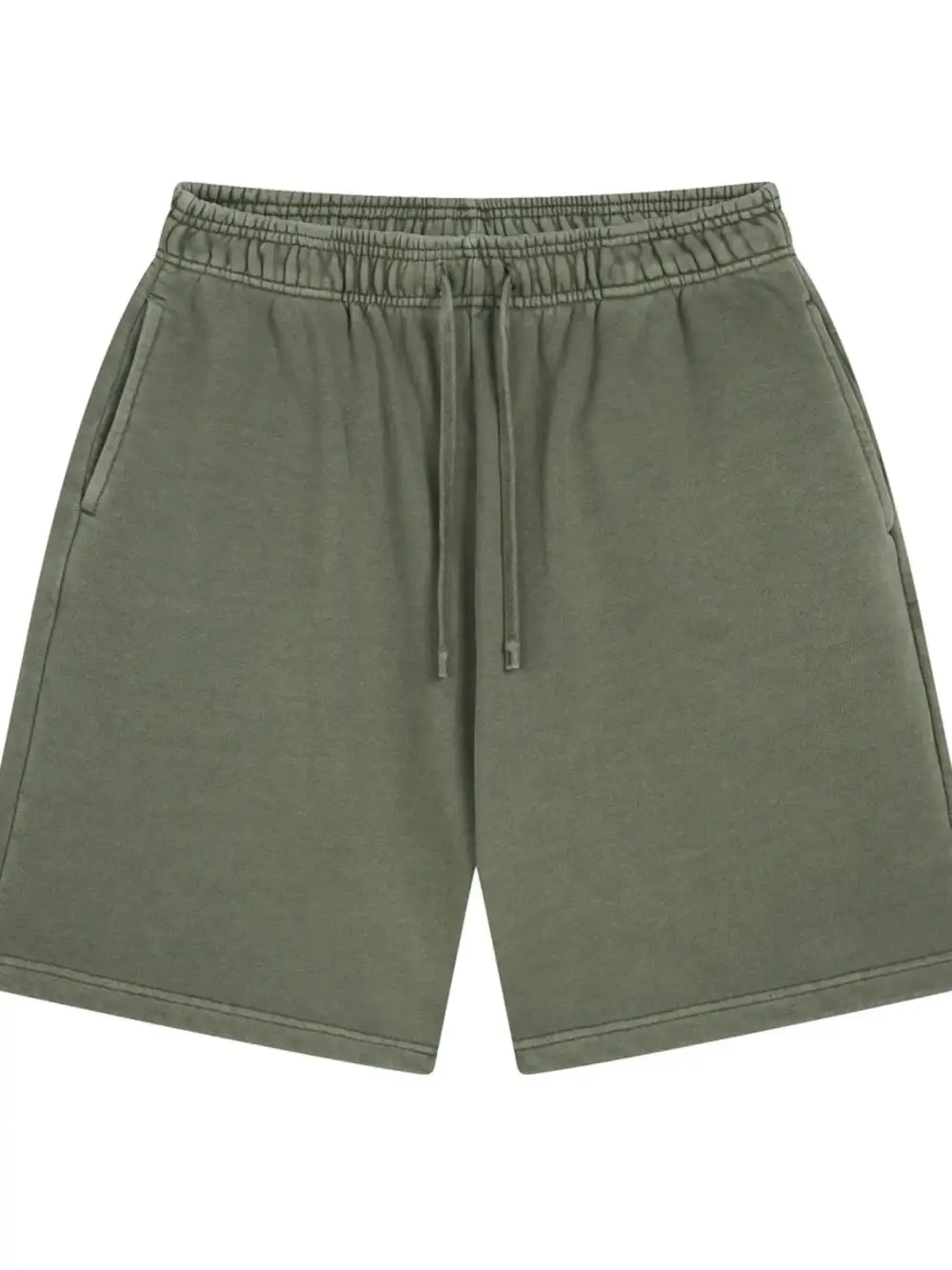 Drawstring Cotton Blend Easy Waist Casual Shorts