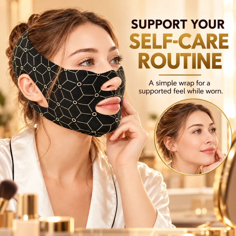 Anti-Slip Face Slimming Bandage V-Line Lifting Tightening Facial Mask for Nasolabial Folds Sagging Face Sculpting Double Chin Lift Face Band