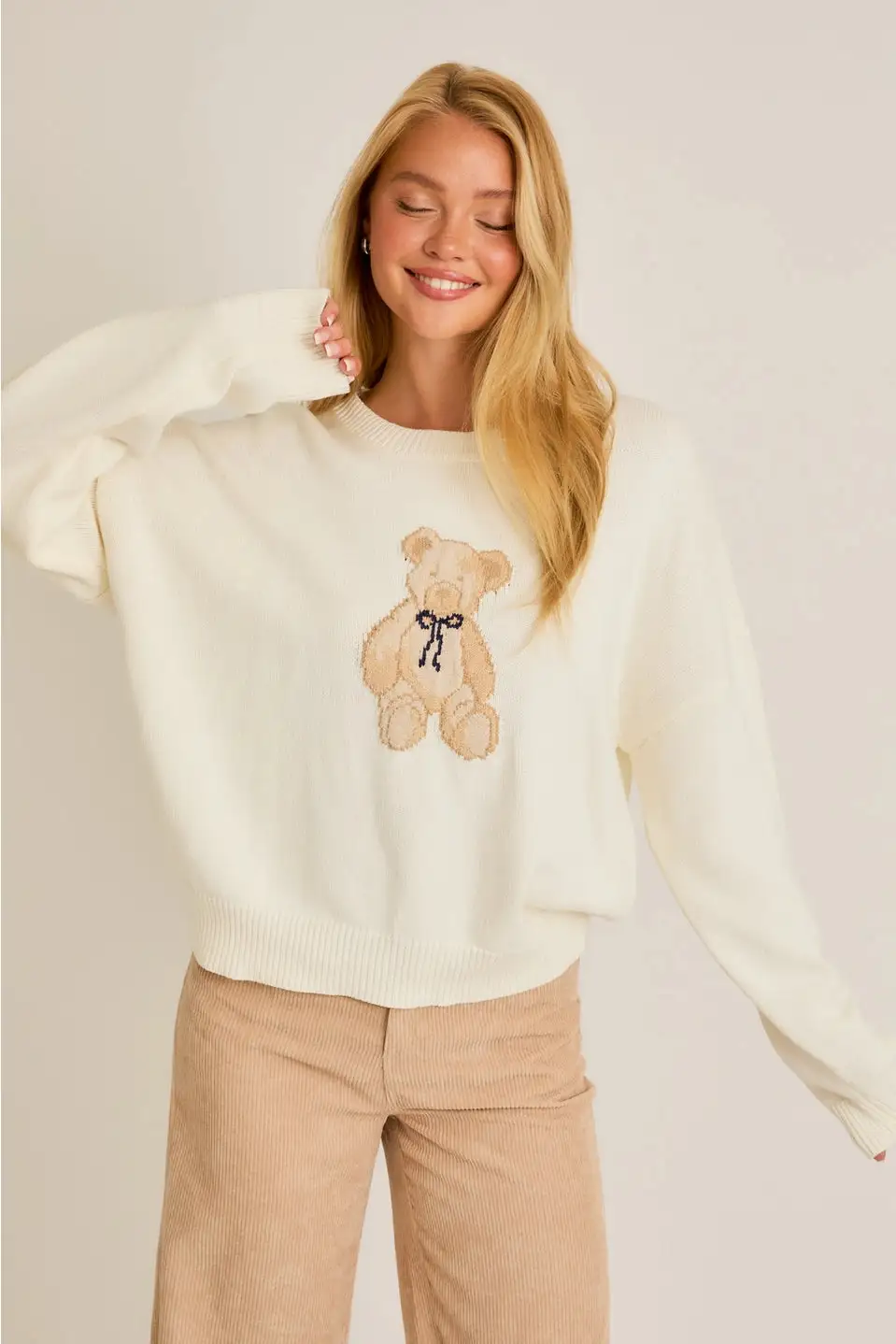 Teddy Print Sweater