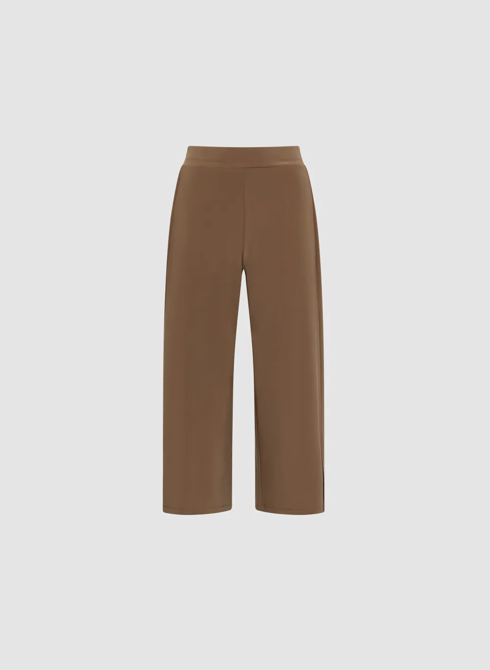 Loose-Fit Wide-Leg Pants With Side Slits