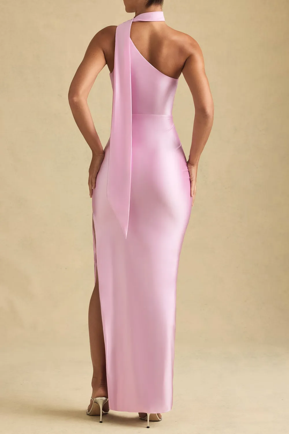 Luxurious Satin Long Minimalist Dress