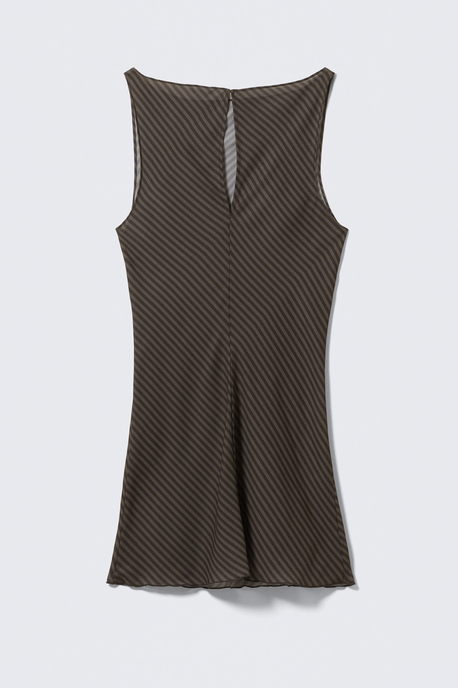 Boat Neck Sleeveless Dress