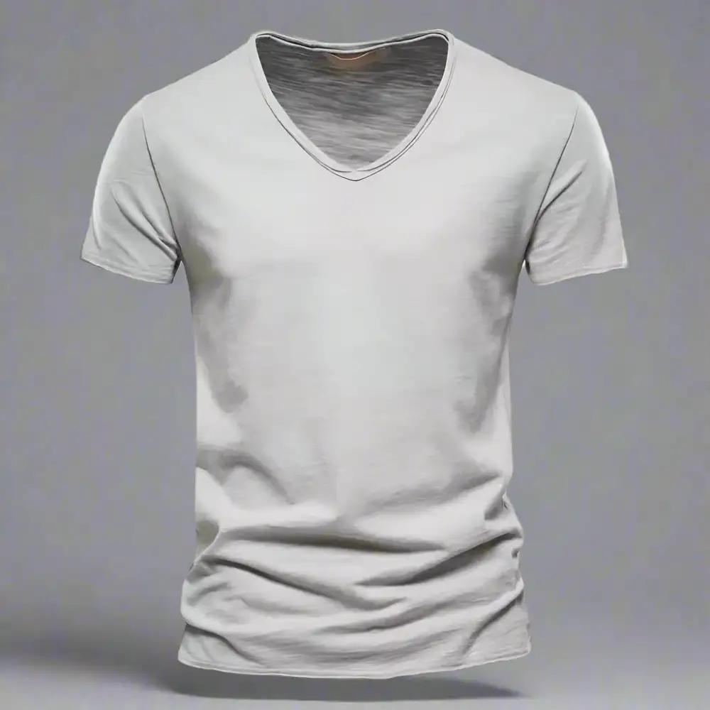 Open Neck Classic Knit Tee