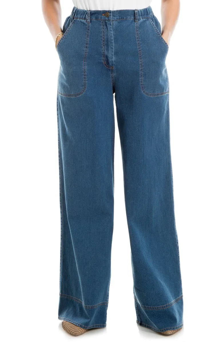 Denim Wide-Leg Jeans