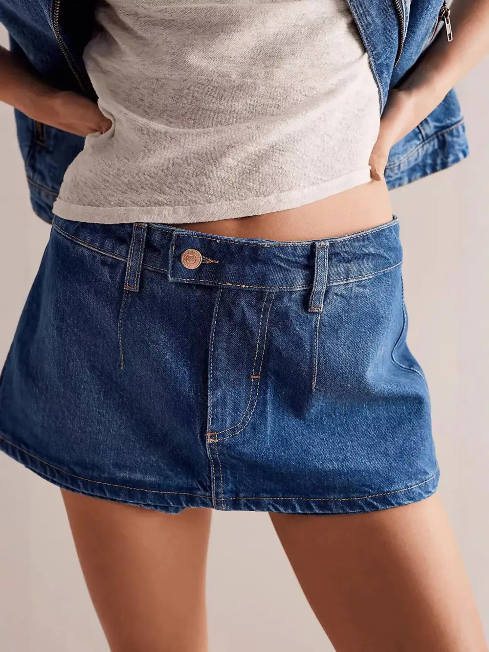 Mini Denim Skort