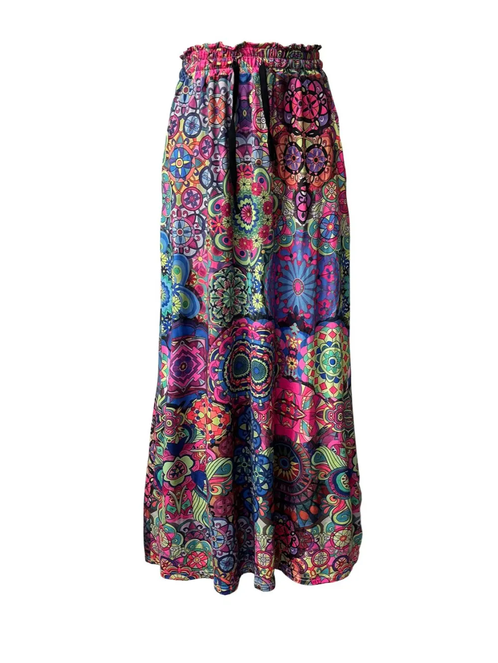 Printed Maxi Pockets Ezyfit Skirt
