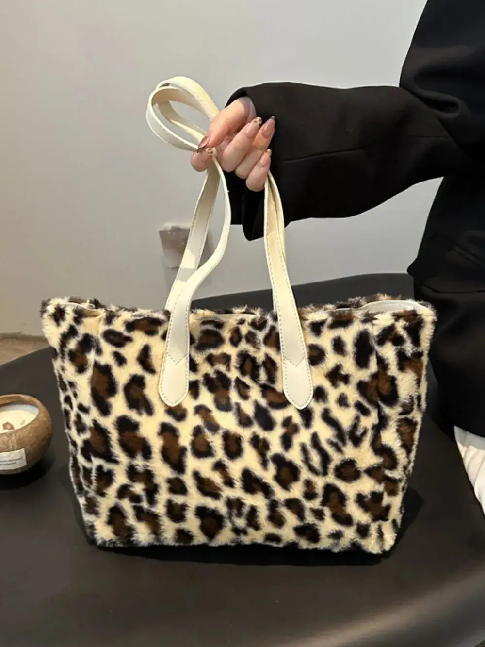 Leopard Print Tote Bag