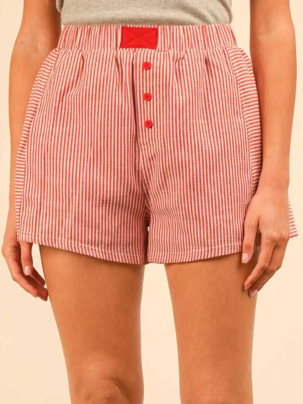Striped High Waist Shorts
