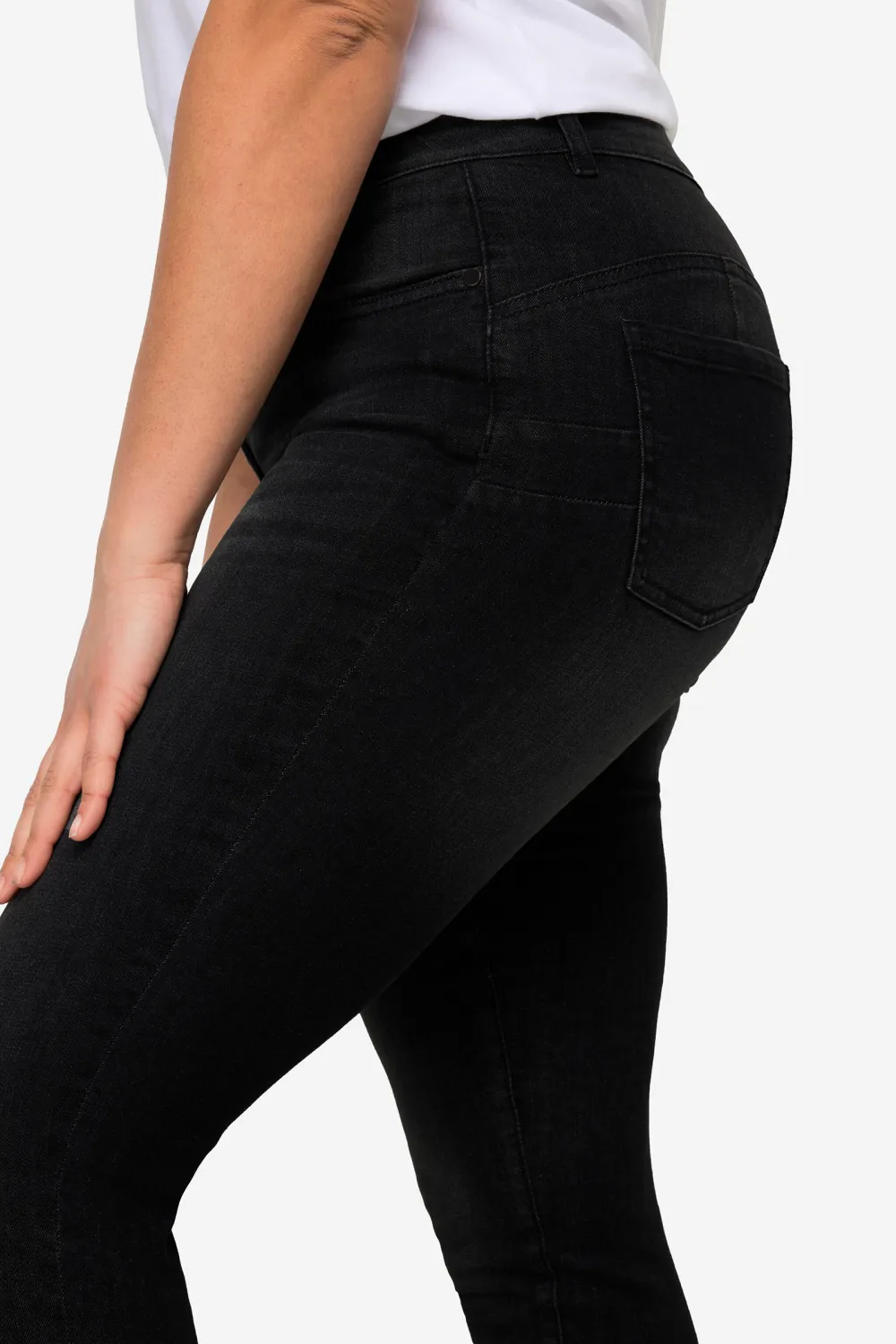 Solid Color Stretch Jeans