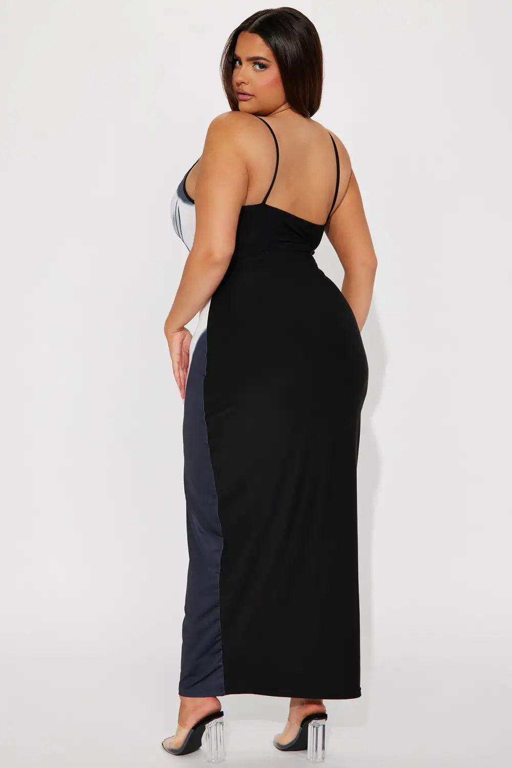 The Body Maxi Dress - Black/White
