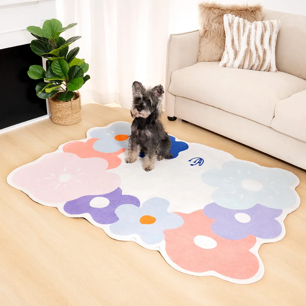 Flower Rug Tufted Pet Mat Pet Rug