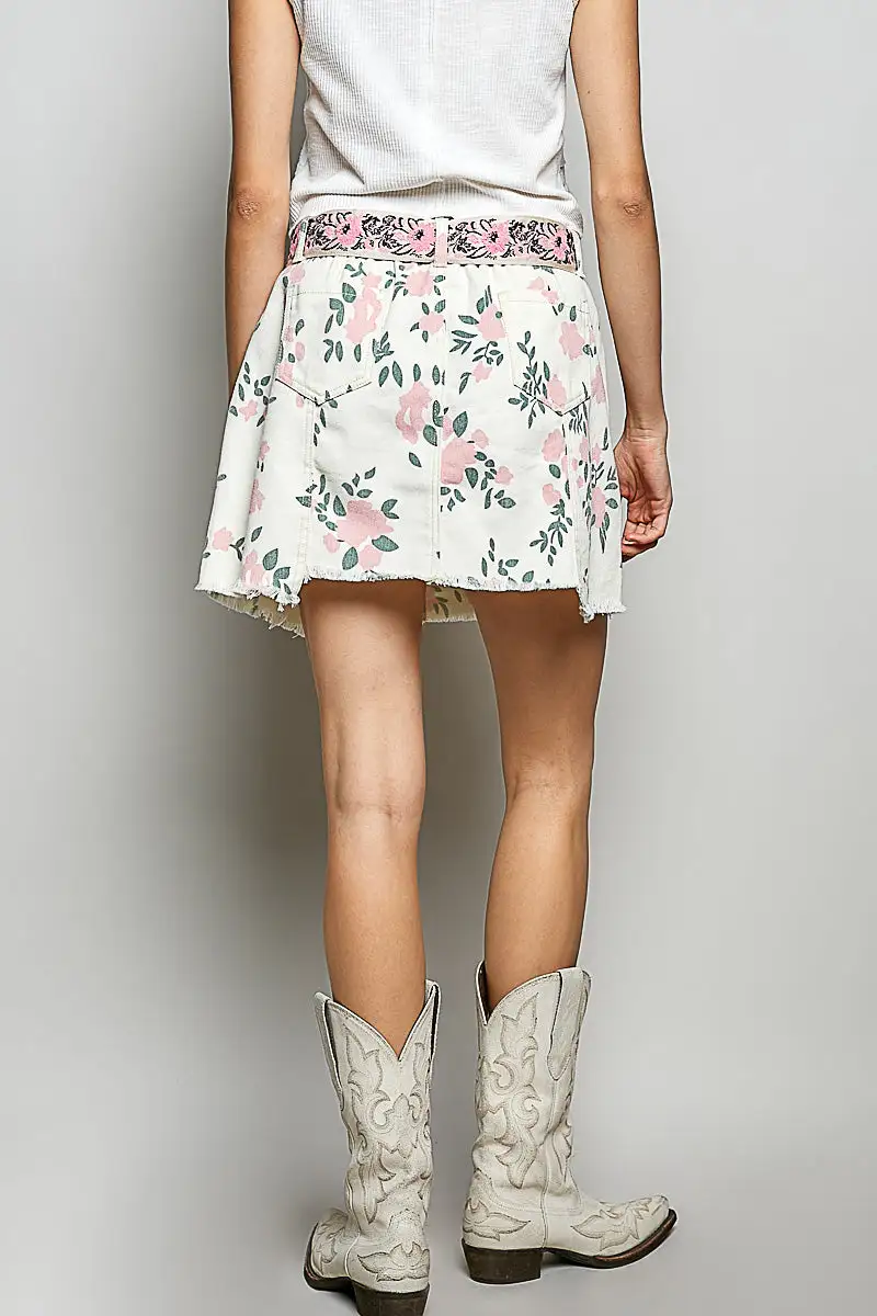 Floral Pocket Skirt