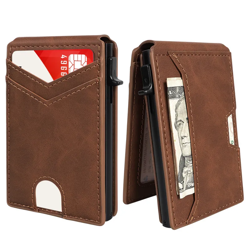 Anti-Theft RFID Aluminum Pop-up Card Holder