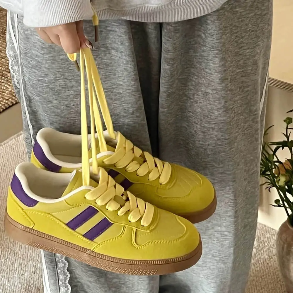 Saturday School Sneakers In Yellow