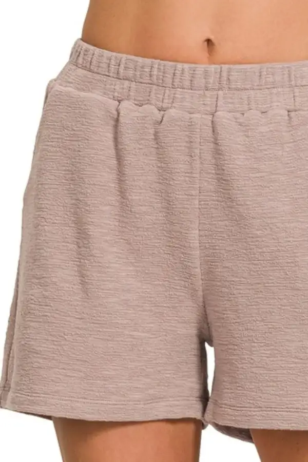 Relaxed Cotton Slub Shorts