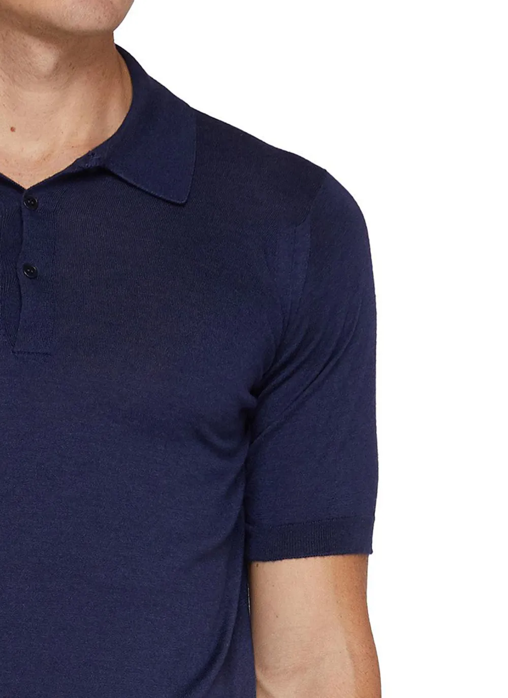 Comfortable And Breathable Skinn Dark Blue Polo Shirt