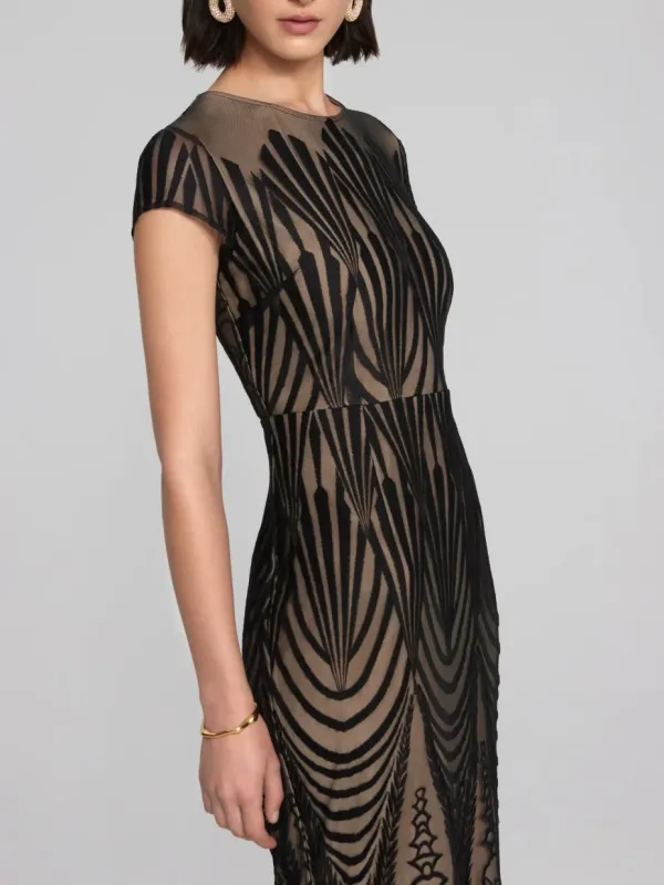 Dress Signature Gown Black Nude