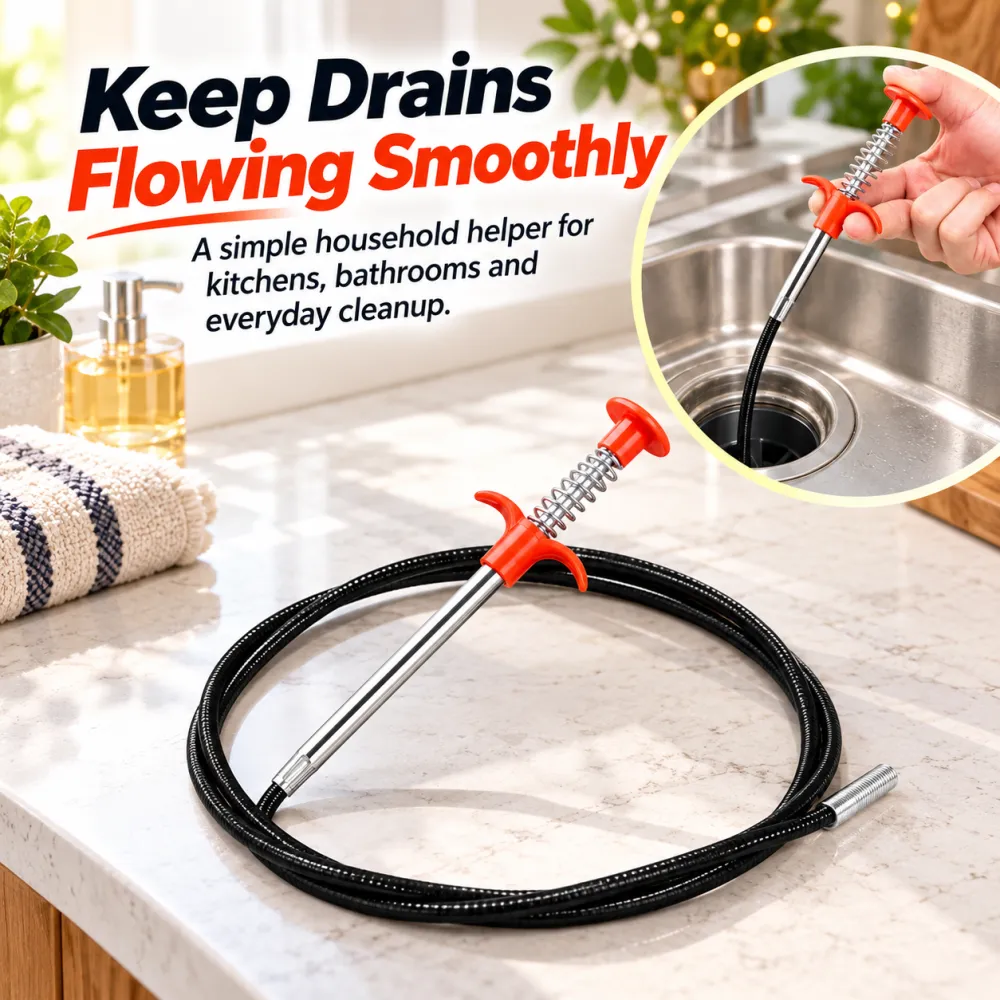 Household Drain Clog Remover Tool