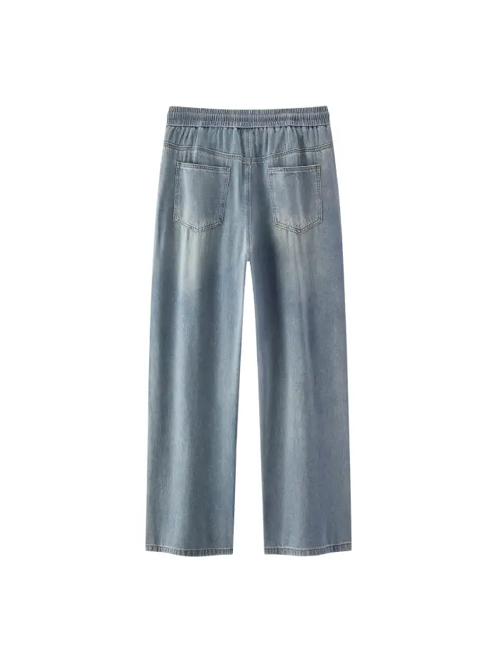 Men's Relaxed Drawstring Denim Pants