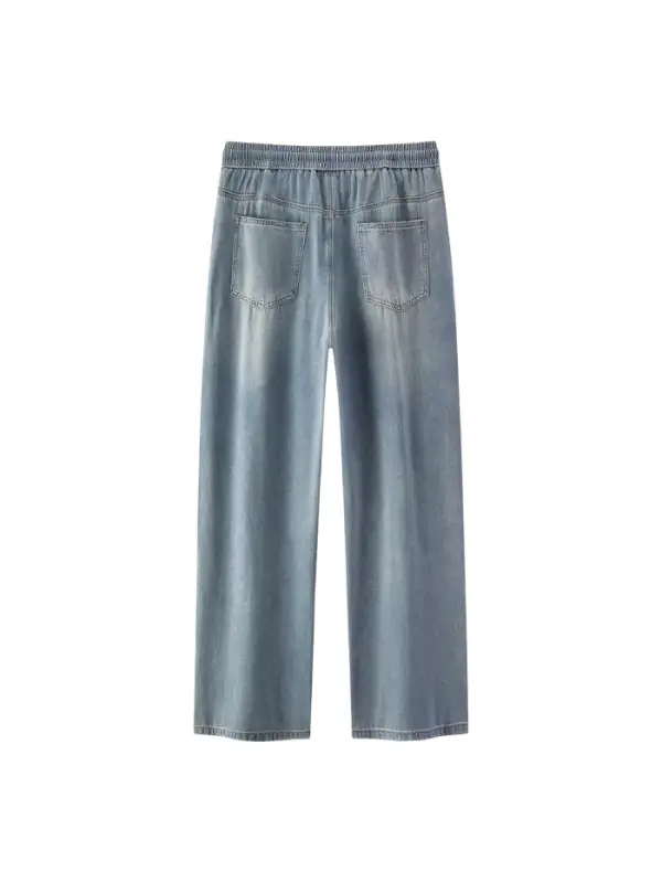 Men's Relaxed Drawstring Denim Pants