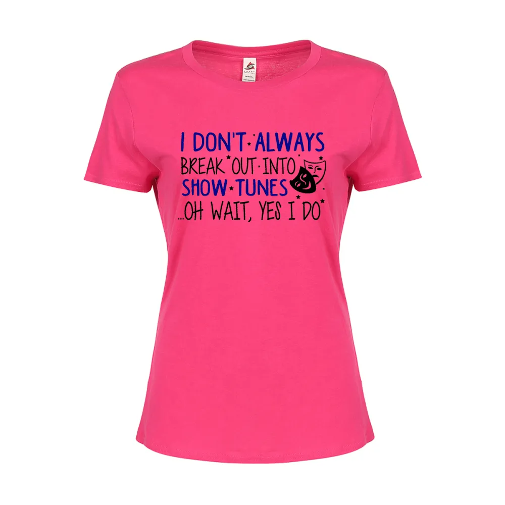 Women's Irregular Lettered T-shirt