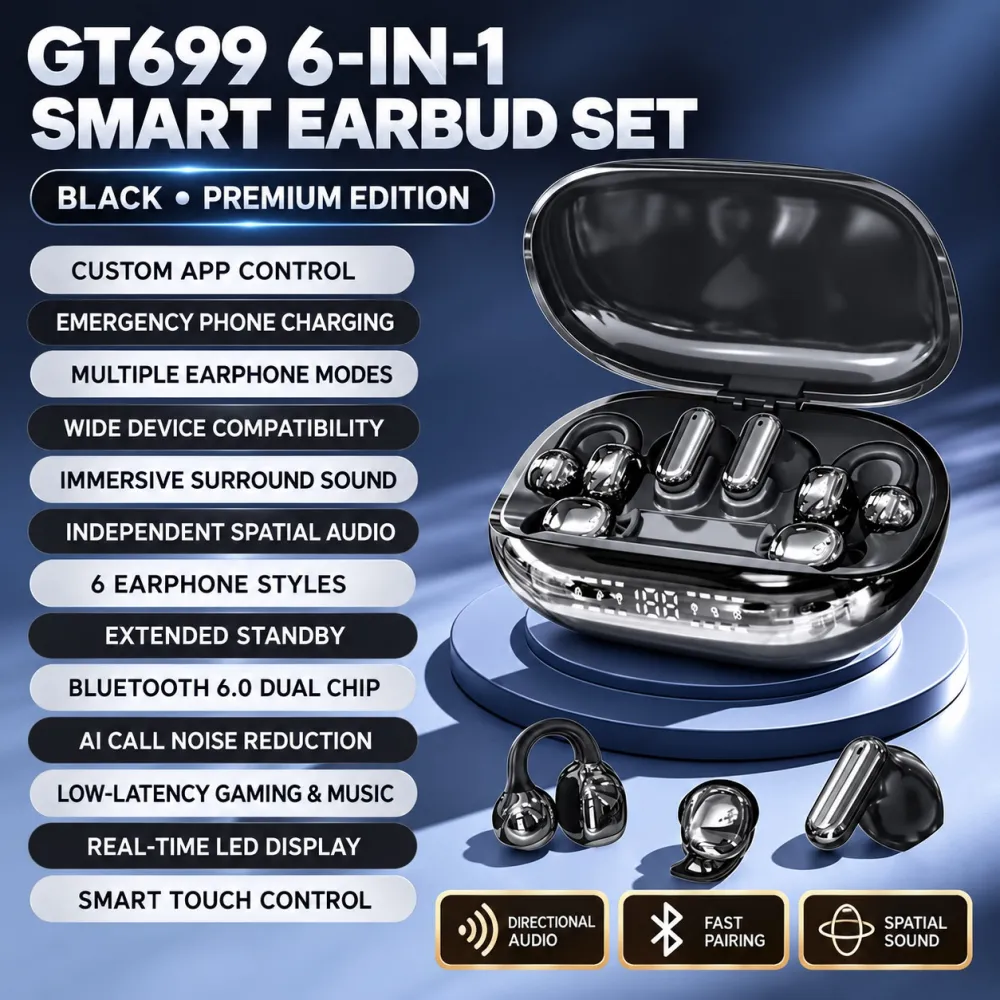 3-in-1 Wireless Earbuds