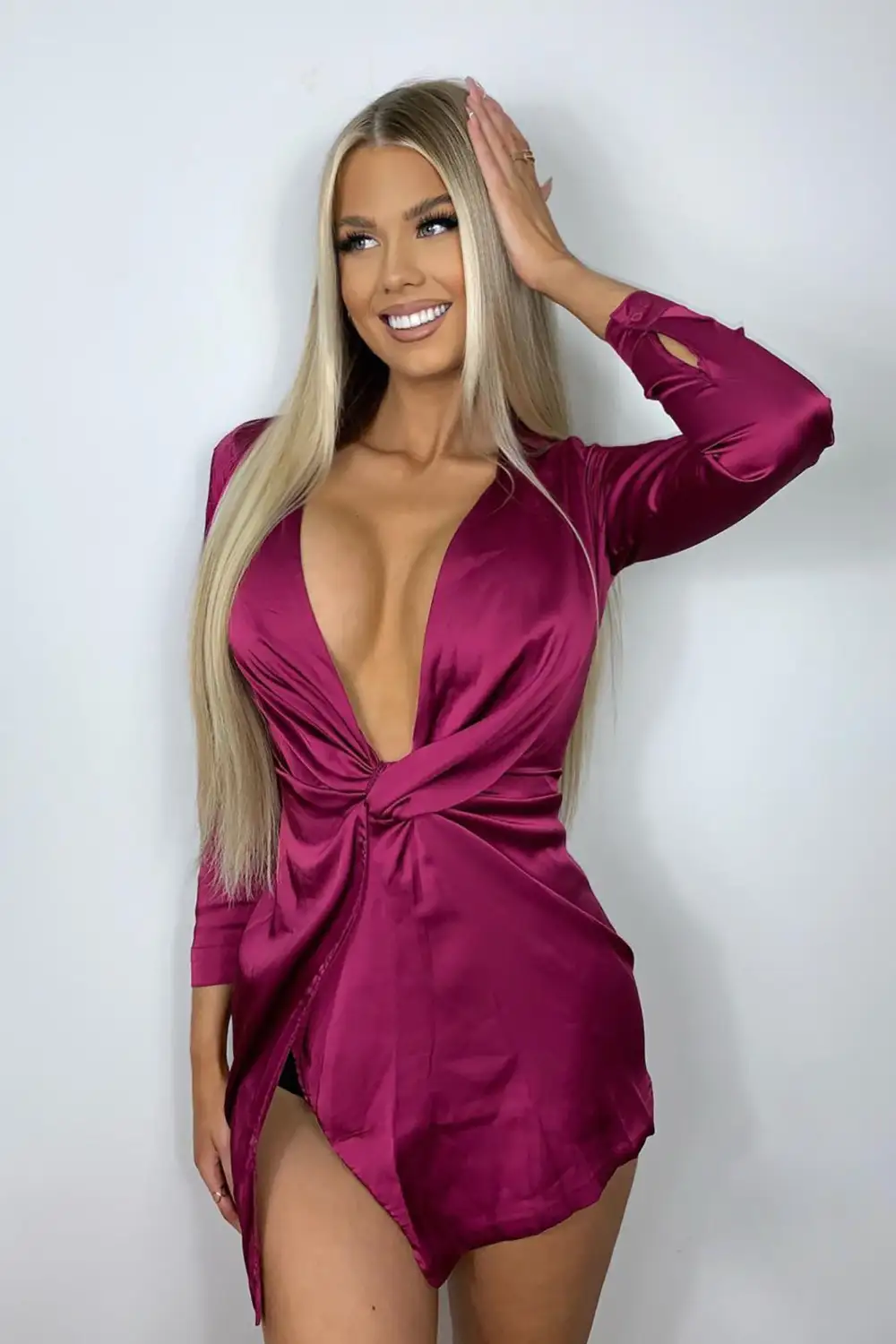 Sugar Free Dress - Burgundy