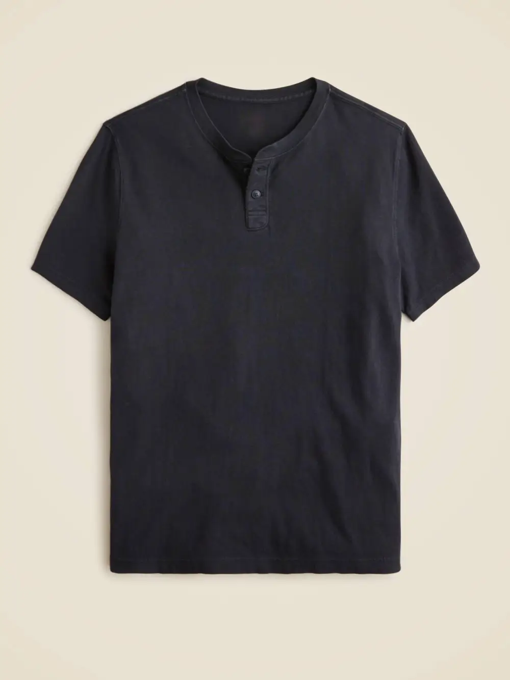Dark Navy Henley Style T-Shirt