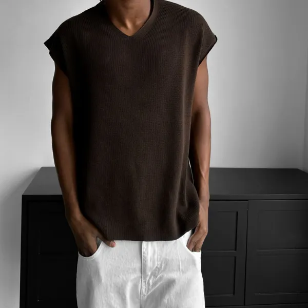 Athletic Relaxed Knit Tank Top