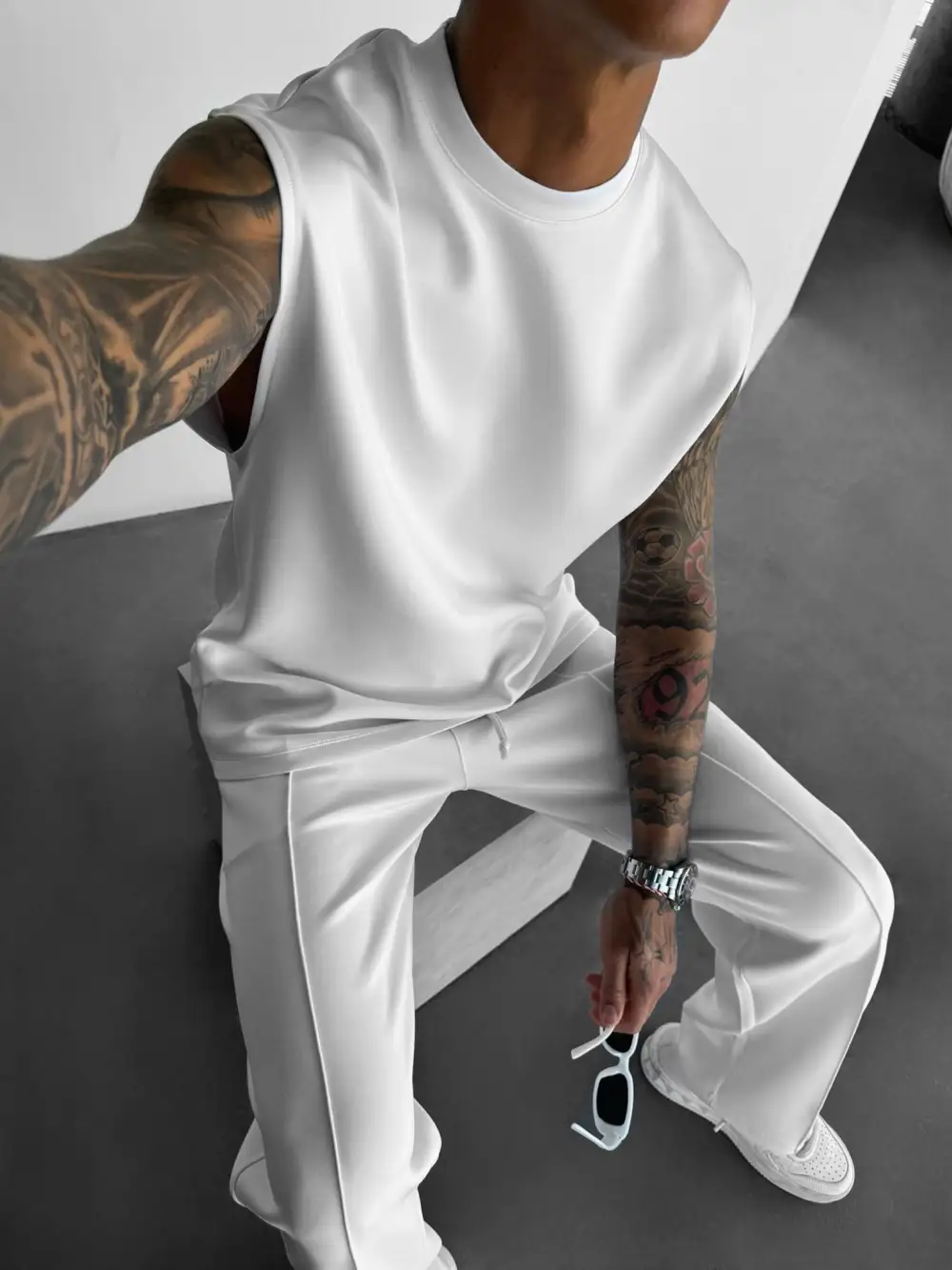Relaxed Diver Inspired Tank Top
