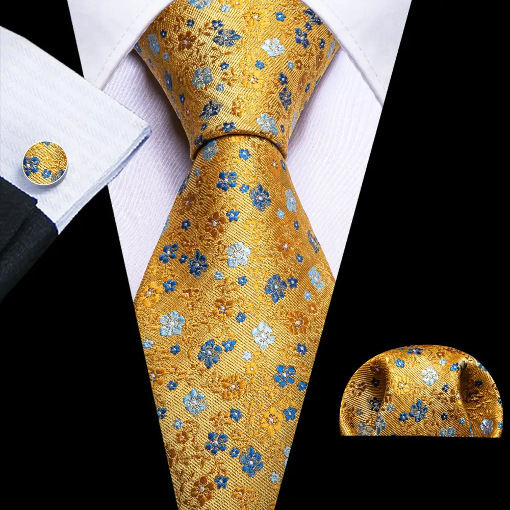 Polished Floral Necktie Set